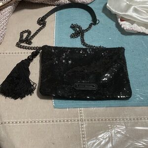 Vintage Juicy Couture Black Sequin Chain Strap Bag